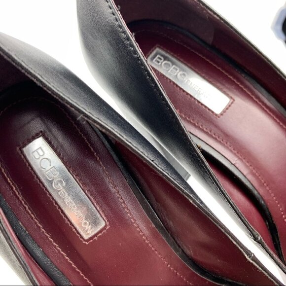 BCBgeneration womens heels size 9 38 black chunky goth career - Picture 8 of 11